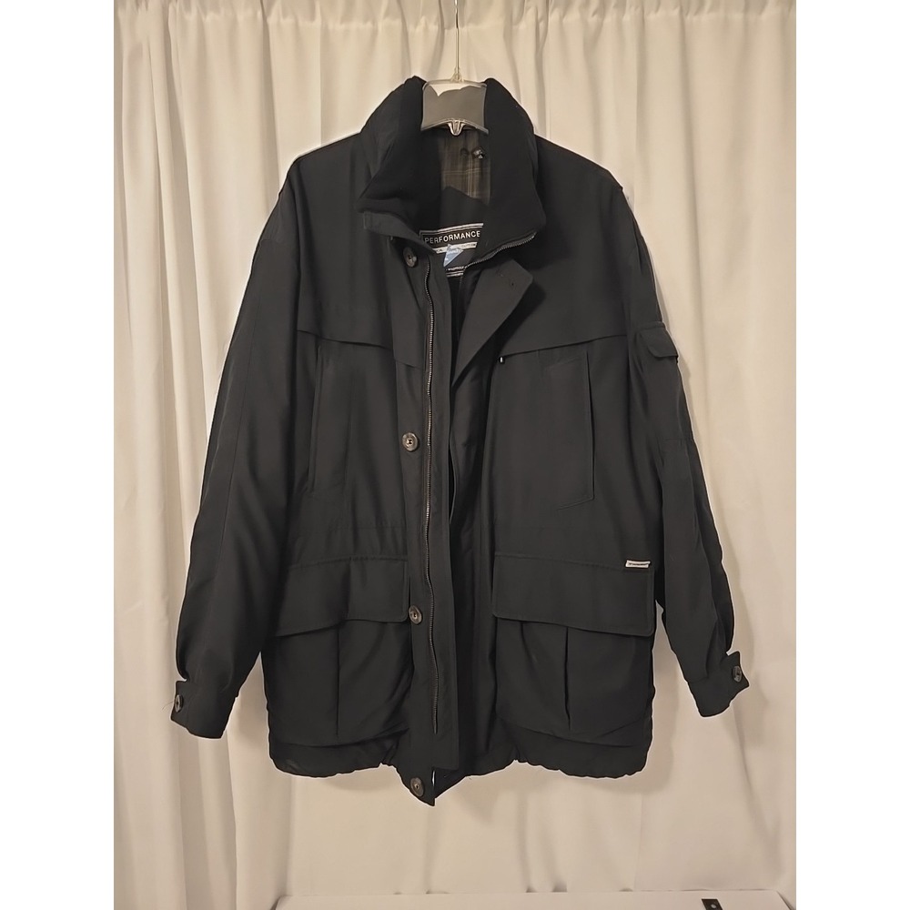VTG St Michael Marks & Spencer  Men's Simpatex Waterproof  Black Coat Size XL